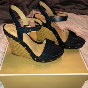 Michael Kors Ellen Wedge Leather